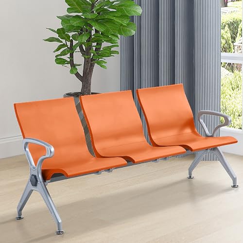 SGKOMN Hospital waiting room chair,Seat Waiting Room Bench With Arms - Pu Lobby Reception Seating For Clinic, Airport, Hospital, Barber, Salon, Bank