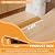 Threshold Floor Transition Strip 3.3ft, Double Sided Self-Adhesive PVC Floor Transition Strip, Doorway Threshold Ramp (Light Brown, 2" Wide x 0.4" Height x 3.3'Long)