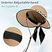 Beach Hats for Women, Straw Sun Hats for Women UPF 50+ UV Sun Protection Foldable Sun Hat Deep Khaki