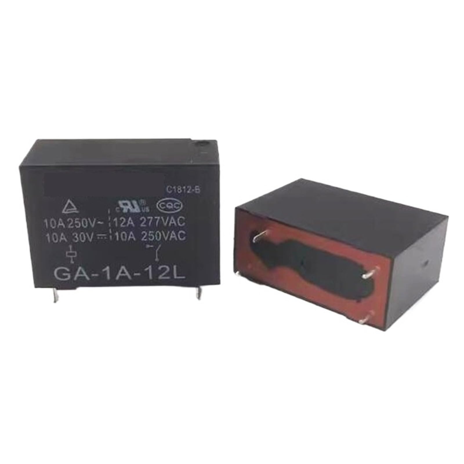 Relais GA-1A-12L 12V DCV12 4PIN pour circuit imprimé automobile et industrie lot de 10pcs