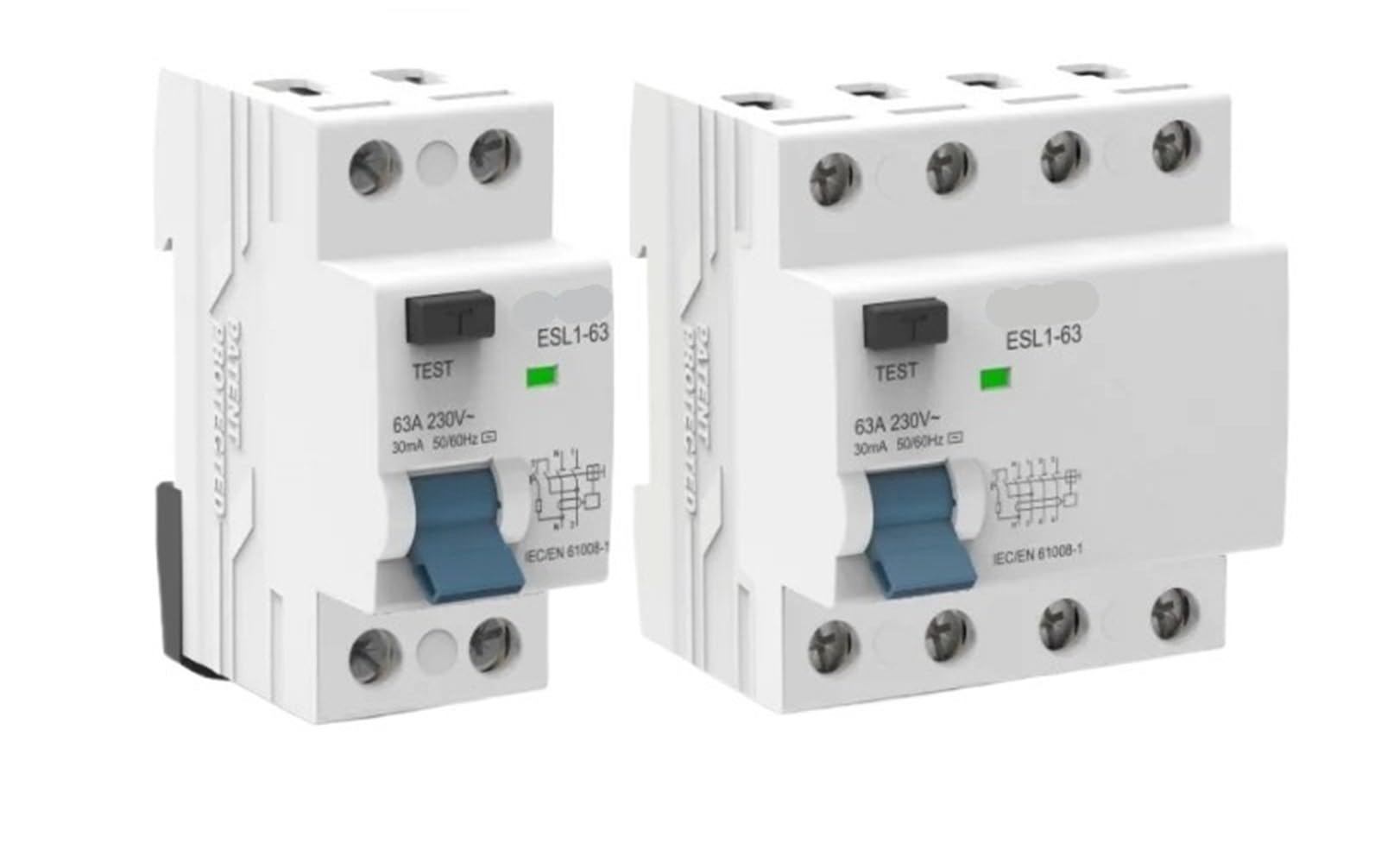 1 szt. Wyłącznik różnicowoprądowy RCD 2P 4P 30mA 100mA 300mA Elektromechaniczny RCCB Typ A 40A 63A 80A100A szyna DIN 220V 10KA(4P, 40A 300mA)