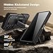 TONGATE for Z Fold 7 Case with Stylus & Pen Holder, [Built-in Privacy Screen Protector & Slide Camera Cover][Anti Spy] Military Grade Drop Stand Case for Samsung Galaxy Z Fold 7 with Belt Clip, Black
