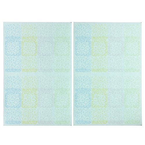 ゆにねーむ 洗濯 タグ に貼る シール 和風唐草模様 24ピース×2シート UN-281