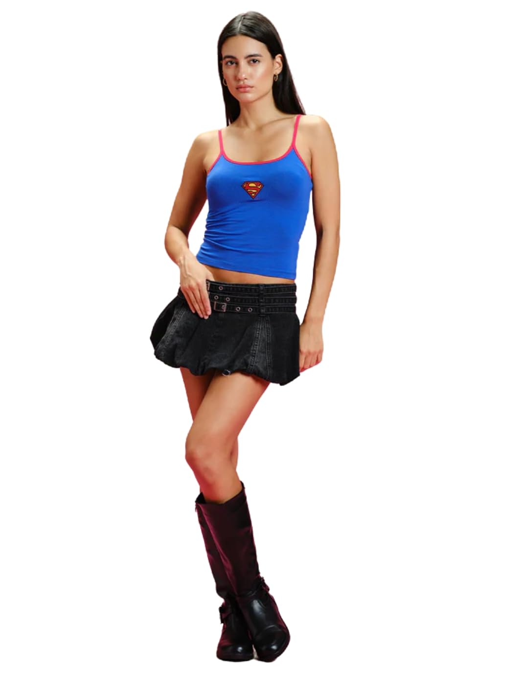 Bonkers Corner Hope Emblem Blue Cami Top in blue