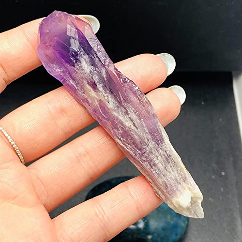 Cristal de amatista natural en punta de cuarzo para regalar bienestar y armonía 6