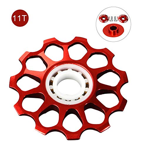 Preisvergleich Produktbild luckything Schaltwerk Schaltrollen Schaltungsrädchen,Fahrrad Schaltrollen / Schaltwerk / Schalträdchen / Pulley, Schaltröllchen Fahrrad Schaltwerk Riemenscheibe 11T / 13T Aluminium