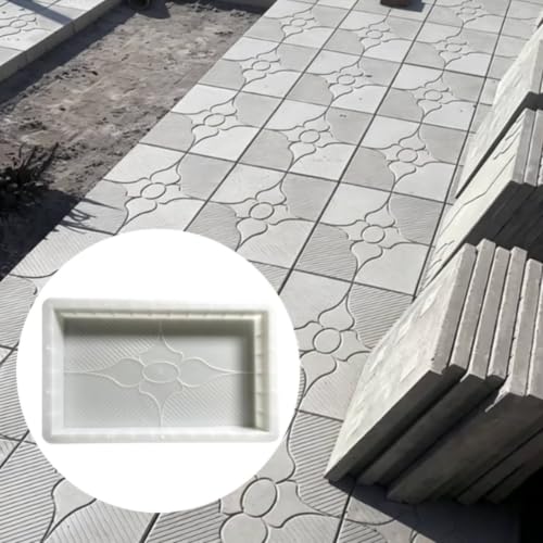 Molde rectangular hormigón baldosas patio jardín polipropileno 5