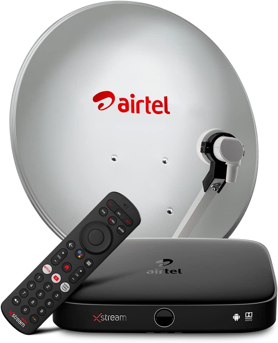 Airtel Xstream Box | Android TV Box | 1 Month Ultimate Marathi Plus Hindi SD Pack| Free Installation