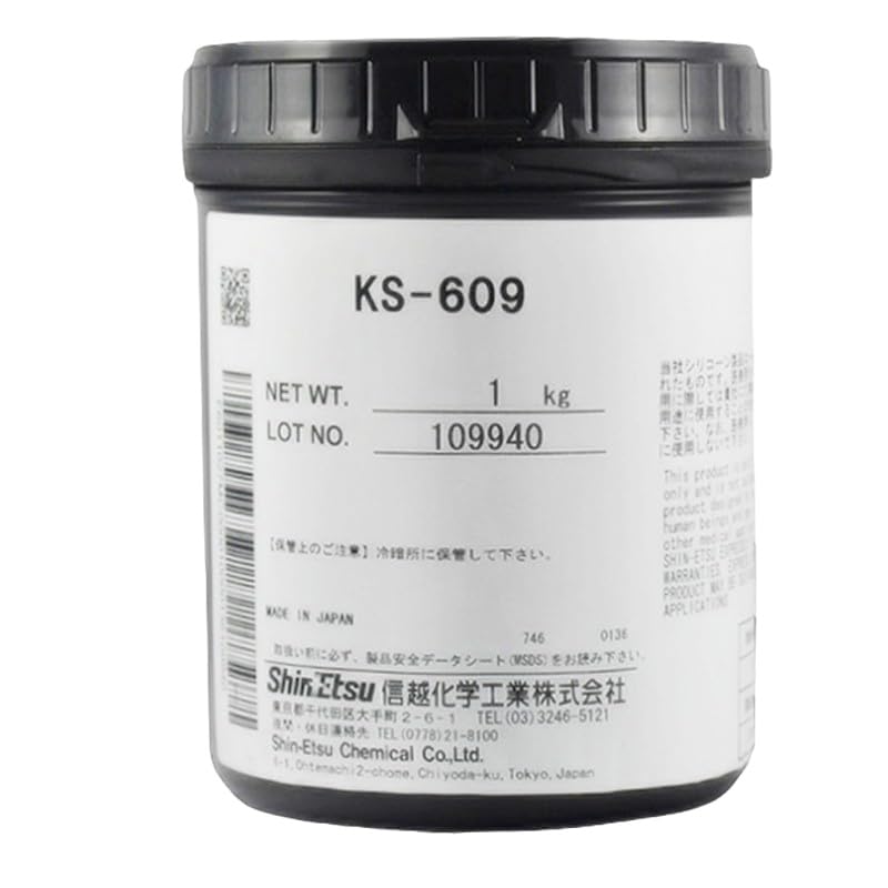 Shin-Etsu KS-609 grasa aislante y selladora 1 kg | Compuesto resistente a la humedad y altas temperaturas para componentes eléctricos y electrónicos