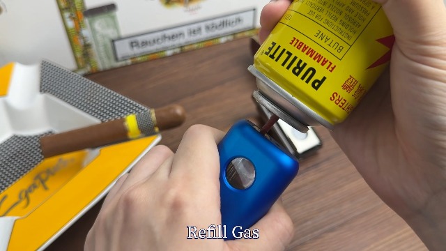 Pack de 2 Encendedores Antorcha Triple Llama Butano Recargable miniatura 7