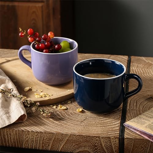 Taza grande de porcelana 23 oz, apta microondas y lavavajillas miniatura 5
