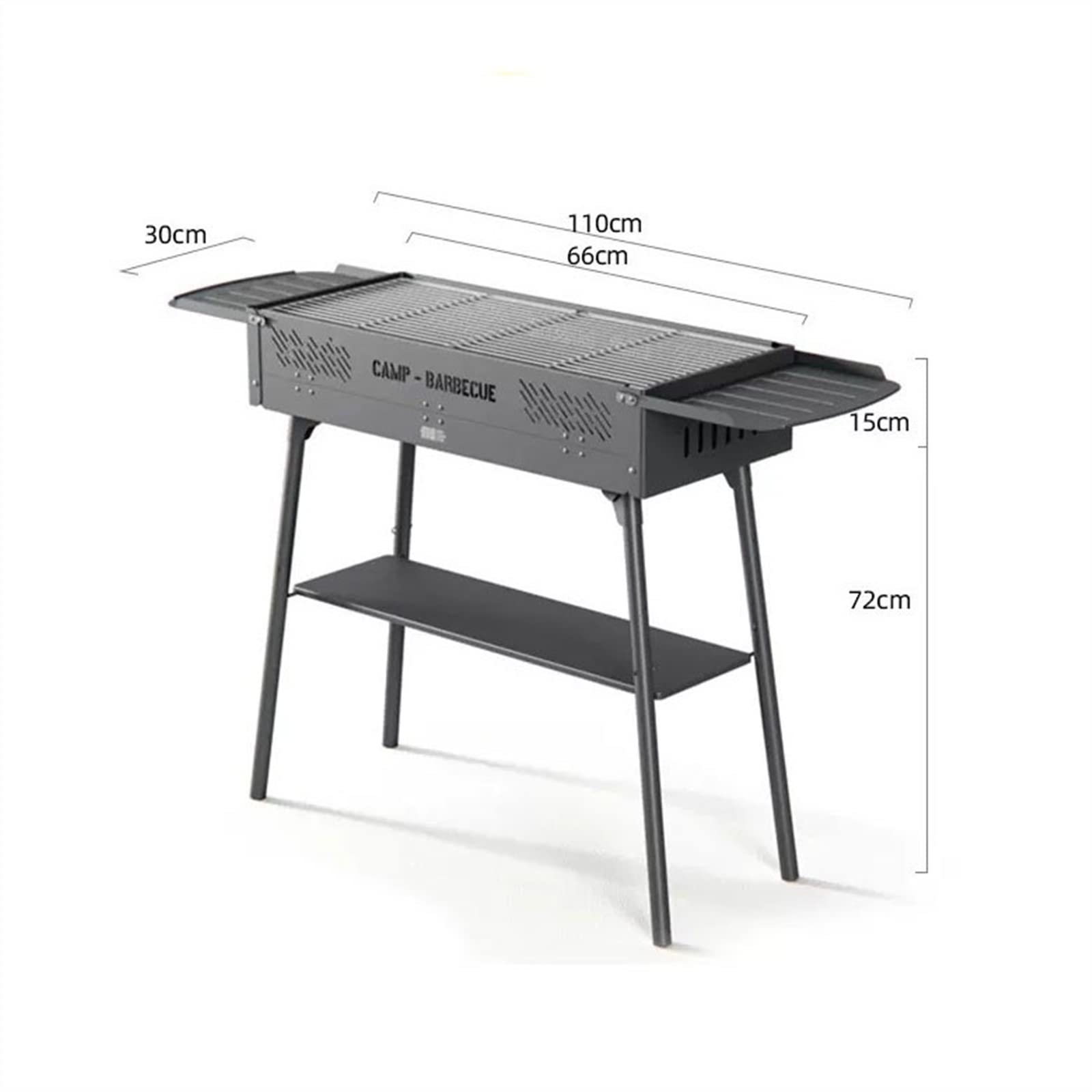 Griglia da Tavolo 3-5 People Outdoor Travel Camping Barbecue Grill Picnic Accessories Portable Folding Charcoal Cooking Food