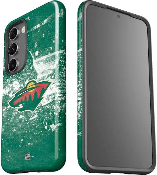 Skinit Pro Phone Case Compatible with Galaxy S23 - Officially Licensed NHL Minnesota Wild Frozen Design