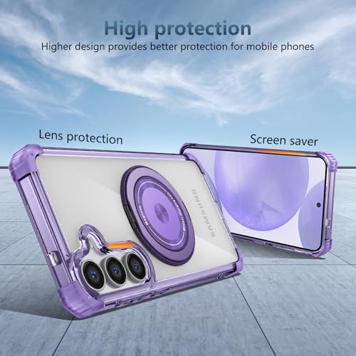 Funda Samsung S26 Plus antichoque morada YOUULAR carcasa fina compatible carga inalámbrica 7
