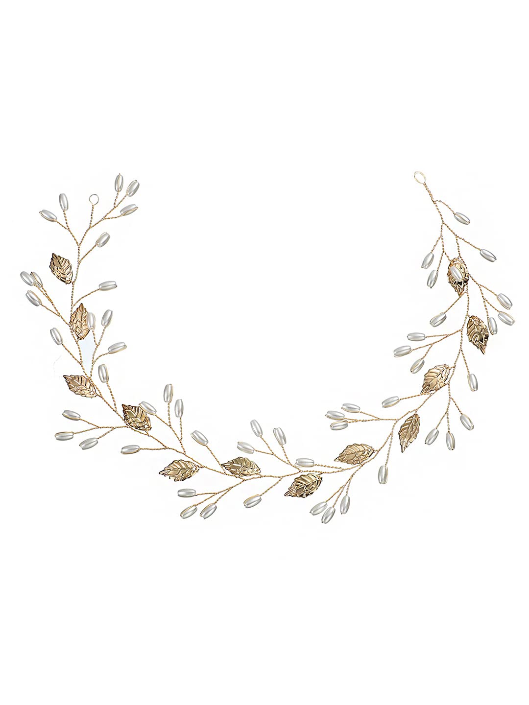 Bridal Hair Vine for Women and Girls Bridal Hair Accessories for Wedding White Headband Hair Accessories Wedding Jewellery for Women Crystals Bridal Wedding Headband Hair Vine for Girls-image-46