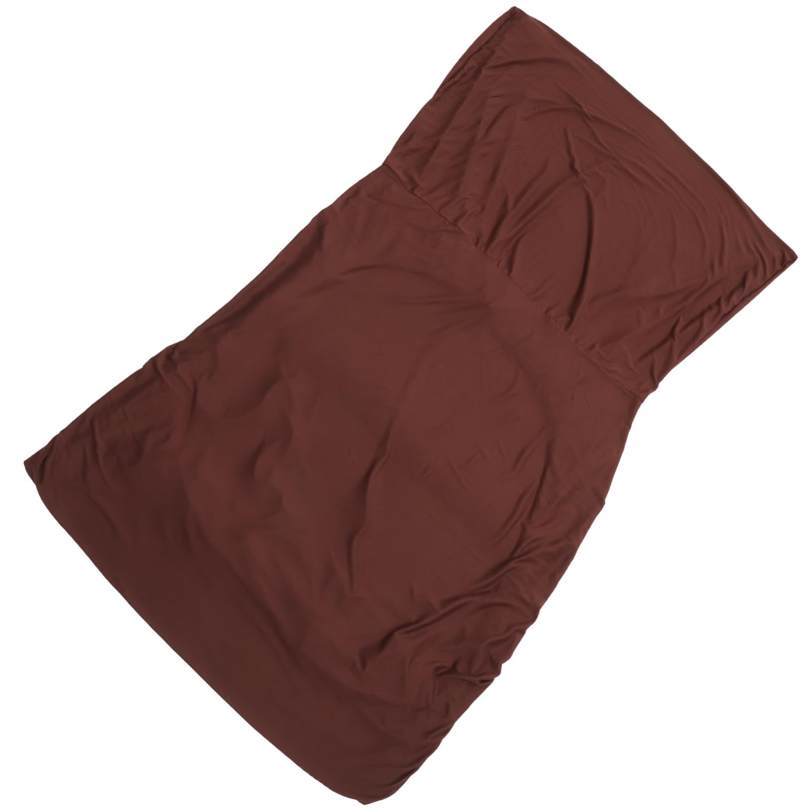 Housse de canapé méridienne extensible marron sans accoudoirs protection salon stretch