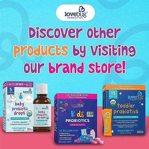 Lovebug Probiotics PI212022 Lovebug Award Winning Usda Organic Probiotic For Infants & Babies 0-12 Months | Helps W/Colic, Reflux, Diarrhea, Constipation & Gas | Multi-Strain 5 Billion Cfu | Liquid Drops thumb #5