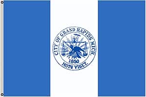 Fyon Michigan banner City of Grand Rapids Flag 6x10ft