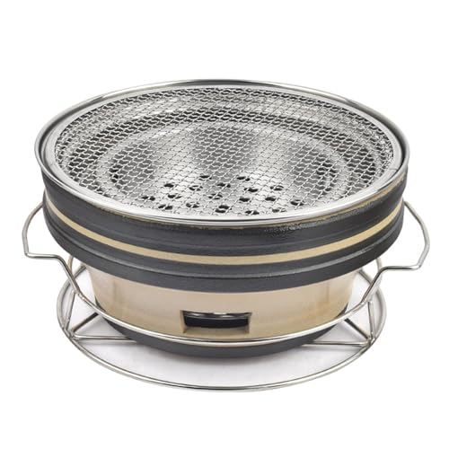 Portable Clay Charcoal Stove, Multifunctional BBQ Grill for Outdoor Cooking, Picnic, Hiking, and Patio Use