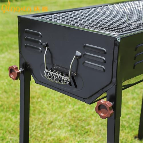 Barbecue charbon de bois portable avec support de cuisson extérieur - 6