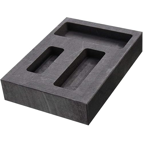 harayaa Black Furnace Casting Foundry Crucible Melting Tool, 3 Slots