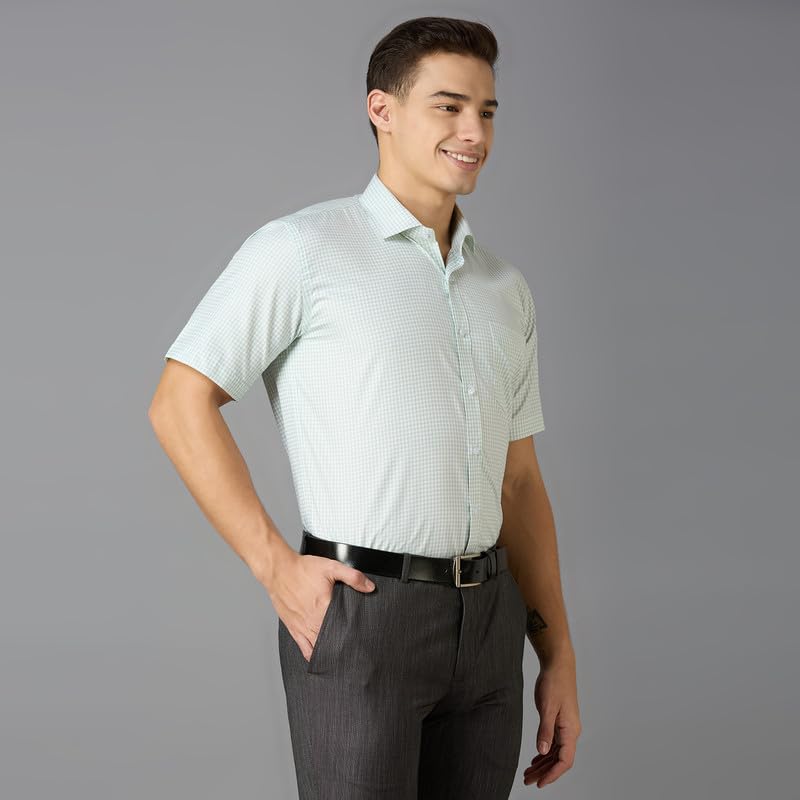 Image of Mark & Albert Men's Half Sleeves Regular Shirt