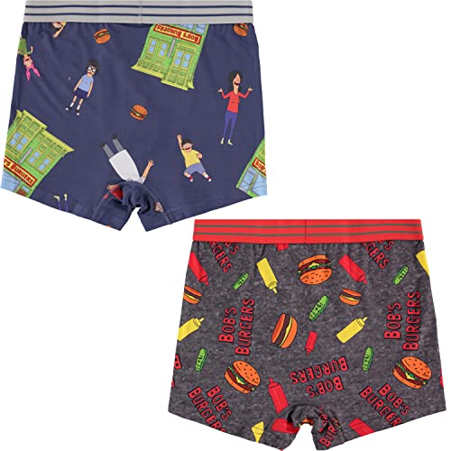Bob's Burgers Mens Boxer Briefs Mens 2 Pack Boxer Briefs Underwear - Bob, Tina & Louise Belcher2