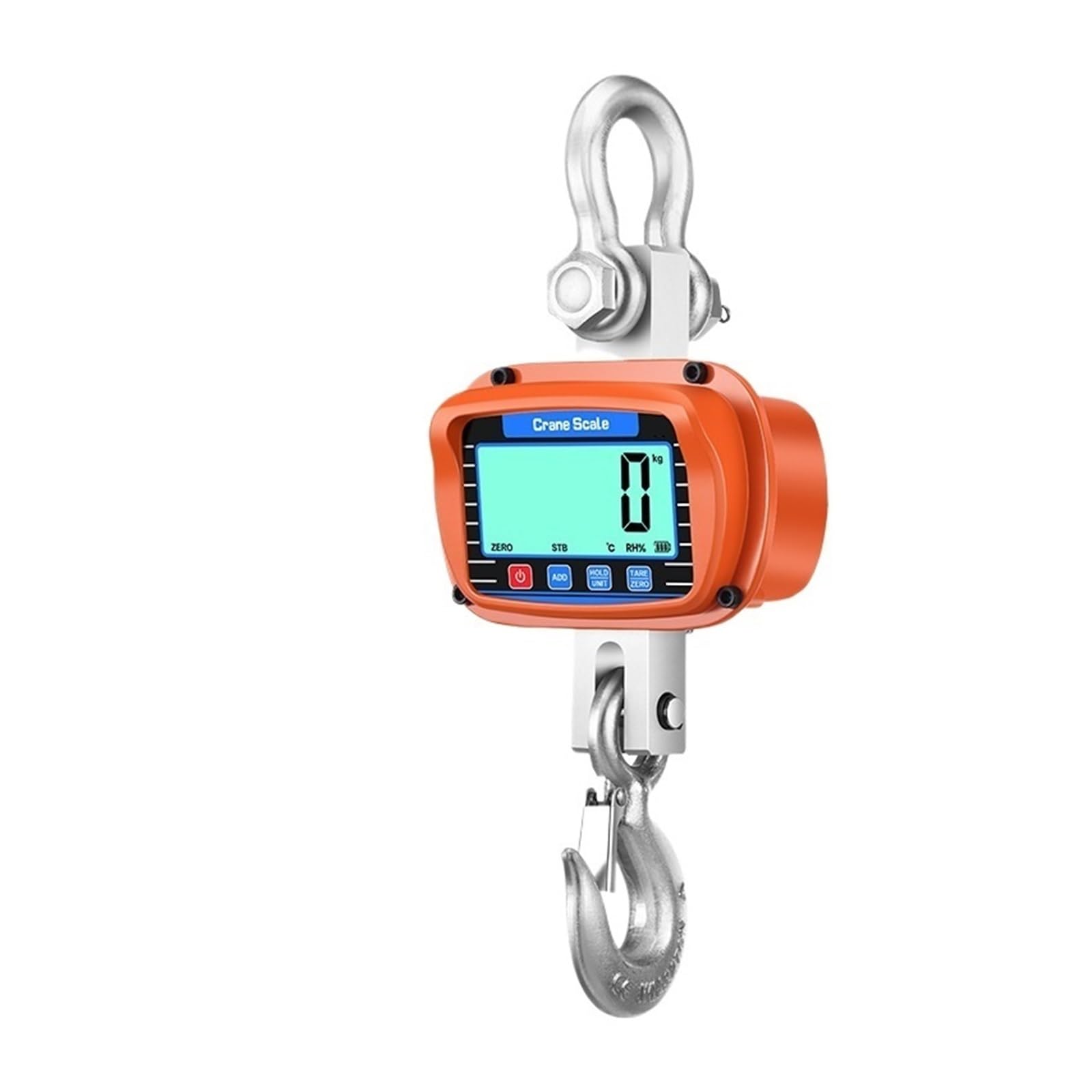 JVDDI Digital Hanging Scale Heavy Duty Industrial Digital Crane Scale, High Precision Hanging Hook Weighing Balance Heavy Duty Crane Hook(Oranje,3000KG)