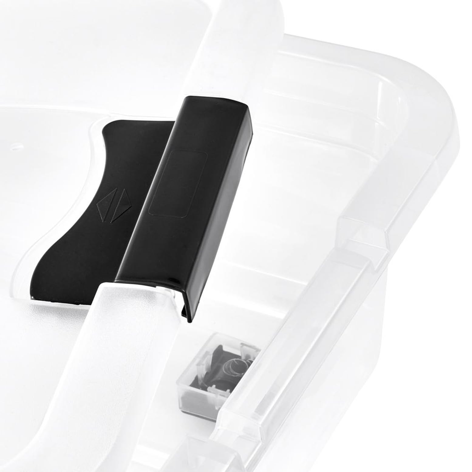 keeeper Boîte de rangement transparente avec couvercle et roulettes