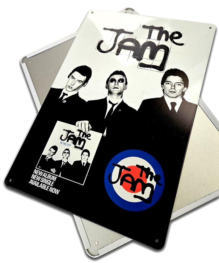 Oasis Definitely Maybe Metal sign- Music Band Decorative The Jam- Metal Sign gift (The Jam)
