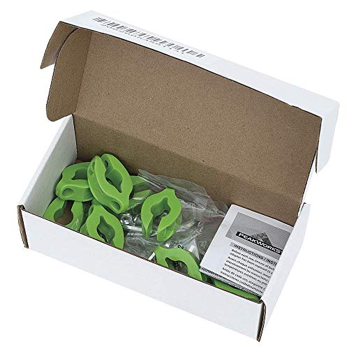 Image of Peakworks Tool Tethering System, 5 /8 inch Round Clamp, HDPE, Green (Pack of 10), V8561202