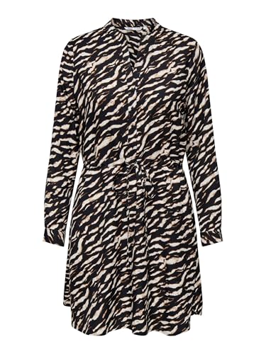 ONLY Damen Onlcory L/S V-Neck Tunic WVN Noos Top, Schwarz 3, Größe XL