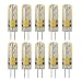 Rayhoo 10pcs G4 LED Bulb Bi-Pin Base Light Lamp 1.5 Watt AC/DC 12V 10-20V Equivalent to 10W T3 Halogen Track Bulb Replacement 360° Beam Angle(Warm White 2800-3200K)