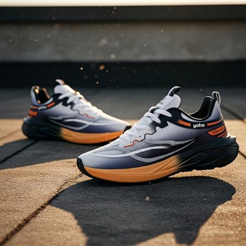 Image of YOHO Tempo Sports Shoes for Men | Stylish & Lightweight Sneaker for Man /Boys | Casual Shoe for Walking, Running, Gym & Everyday Use - 0906