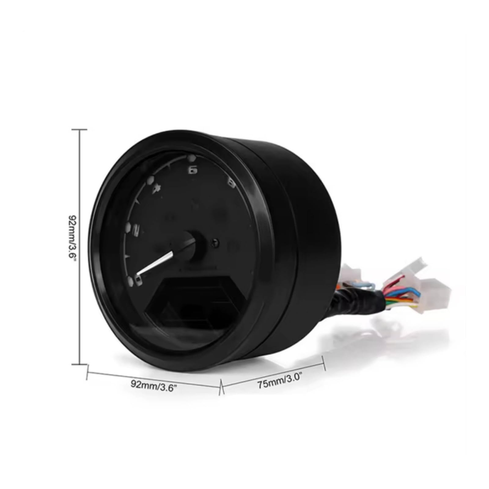 Qianly Compteur cyclette avec Écran Écran Numérique Couleur Odomètre Pratique Tachymètre pour Motards, Customisation