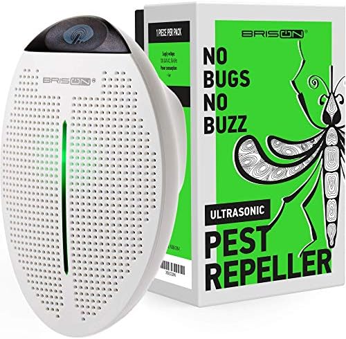 34R33 BRISON Ultrasonic Pest Repellent Plug in – Mice Rats Spider Control - for Repelling Rodents & Insects Out of Indoors, Non-Toxic Electronic Patent 1p mar rem