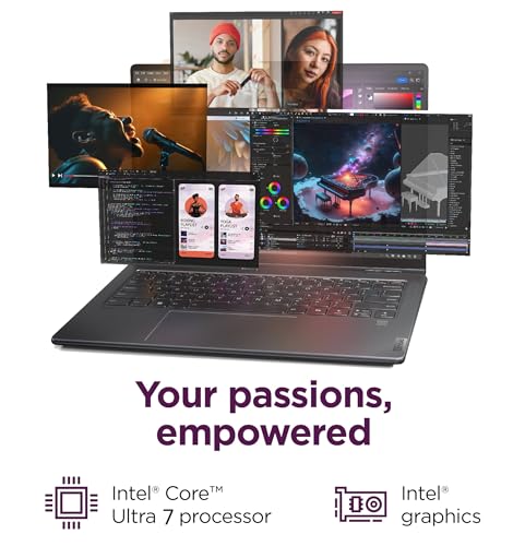 Image of Lenovo Yoga 7i 2-in-1 Business Laptop (16 inch FHD+ Touchscreen, Intel Ultra 7 155U (Beat i7-1355U), 16GB DDR5 RAM, 1TB SSD) Backlit, Fingerprint Reader, FHD IR Webcam, Thunderbolt 4, Win 11 Home, AI PC