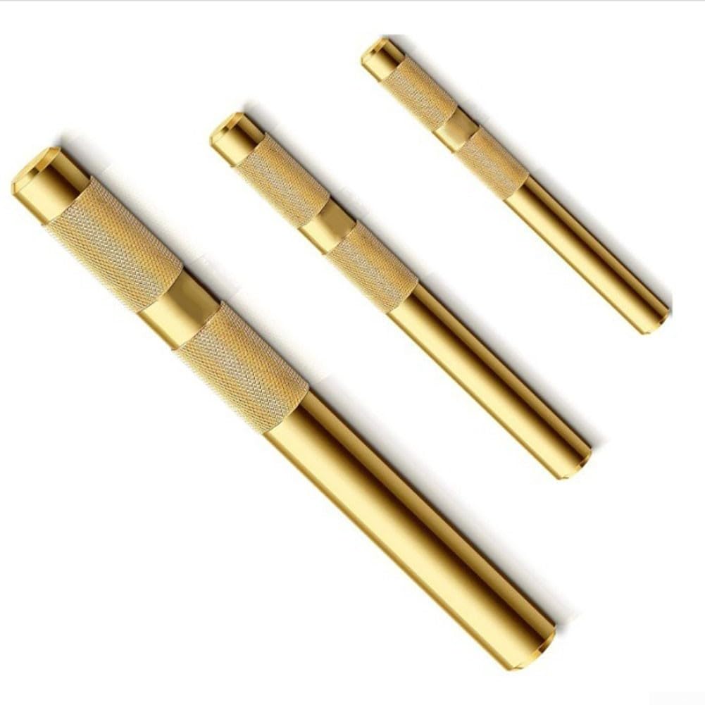 Juego de herramientas de cincel de latón, 3 piezas, punzones de deriva que no dañan, herramienta manual de latón macizo for ingeniería, carpintería y reparación de piezas de precisión