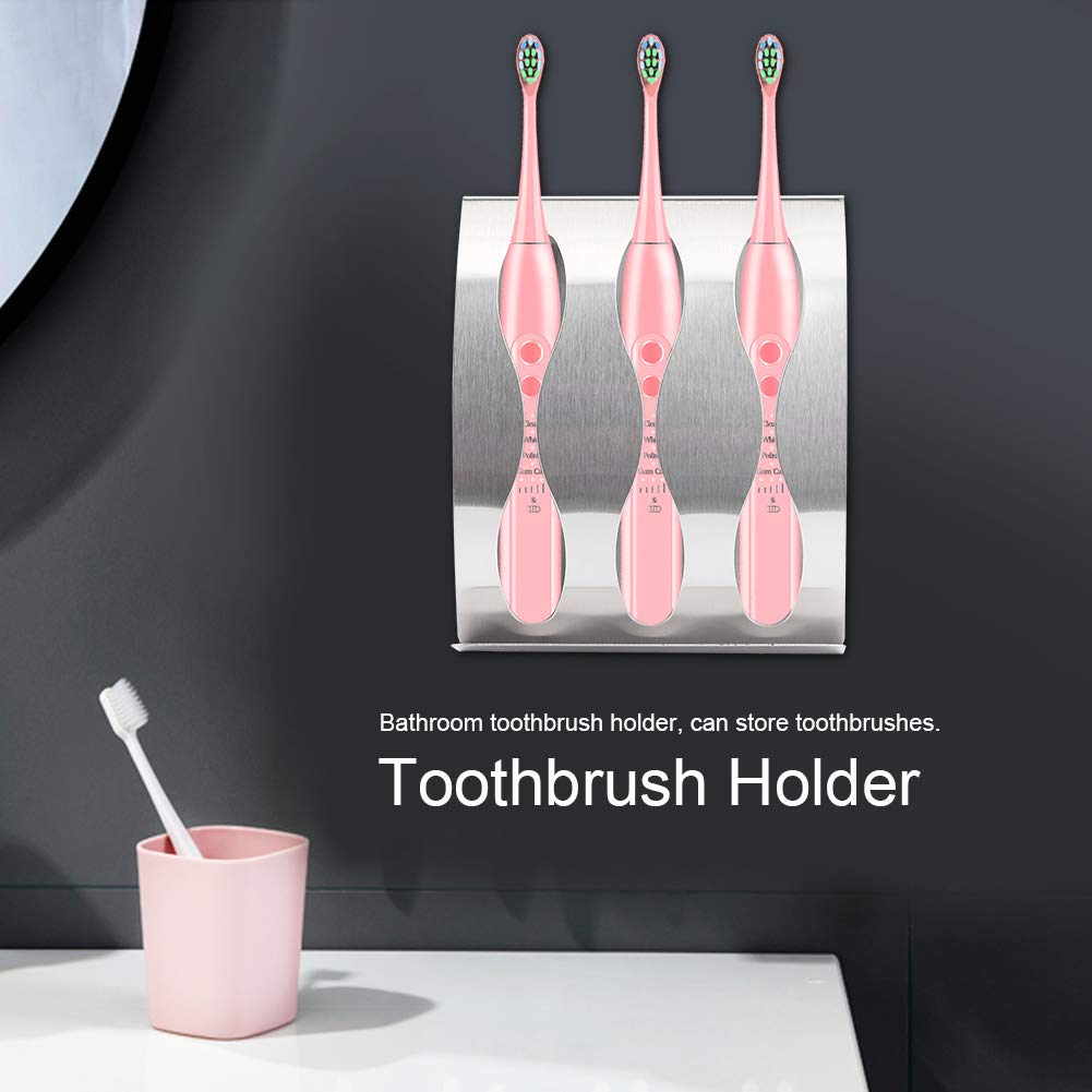Toothbrush Holder Wall Mounted, Stainless Steel Tooth Brush Rack for Bathroom Organizer Accessory(#2)