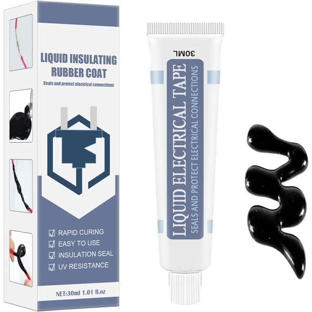 ULTRINA Waterproof Insulation Glue Tape For Wire & Cable Repair, Temperature Resistance, Electronic Sealant Anti UV Fast Dry Glue For Home, Office & Industrial Use, Liquid Insulating Rubber Coat.