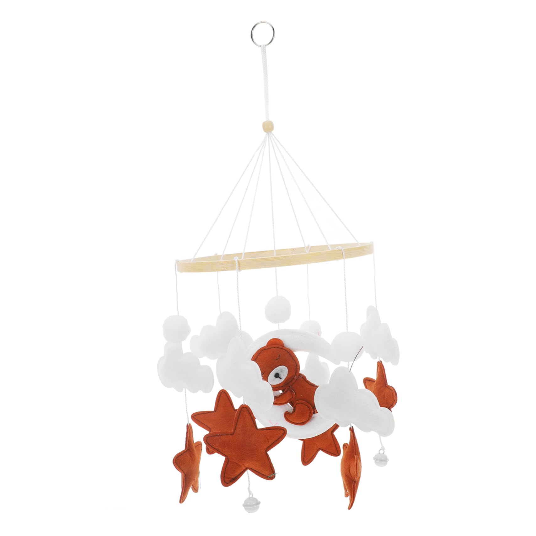 ERINGOGO Crib Hanging Decor Toddler-Friendly Bed Bell Decoration Soft Crib Balls for Newborn