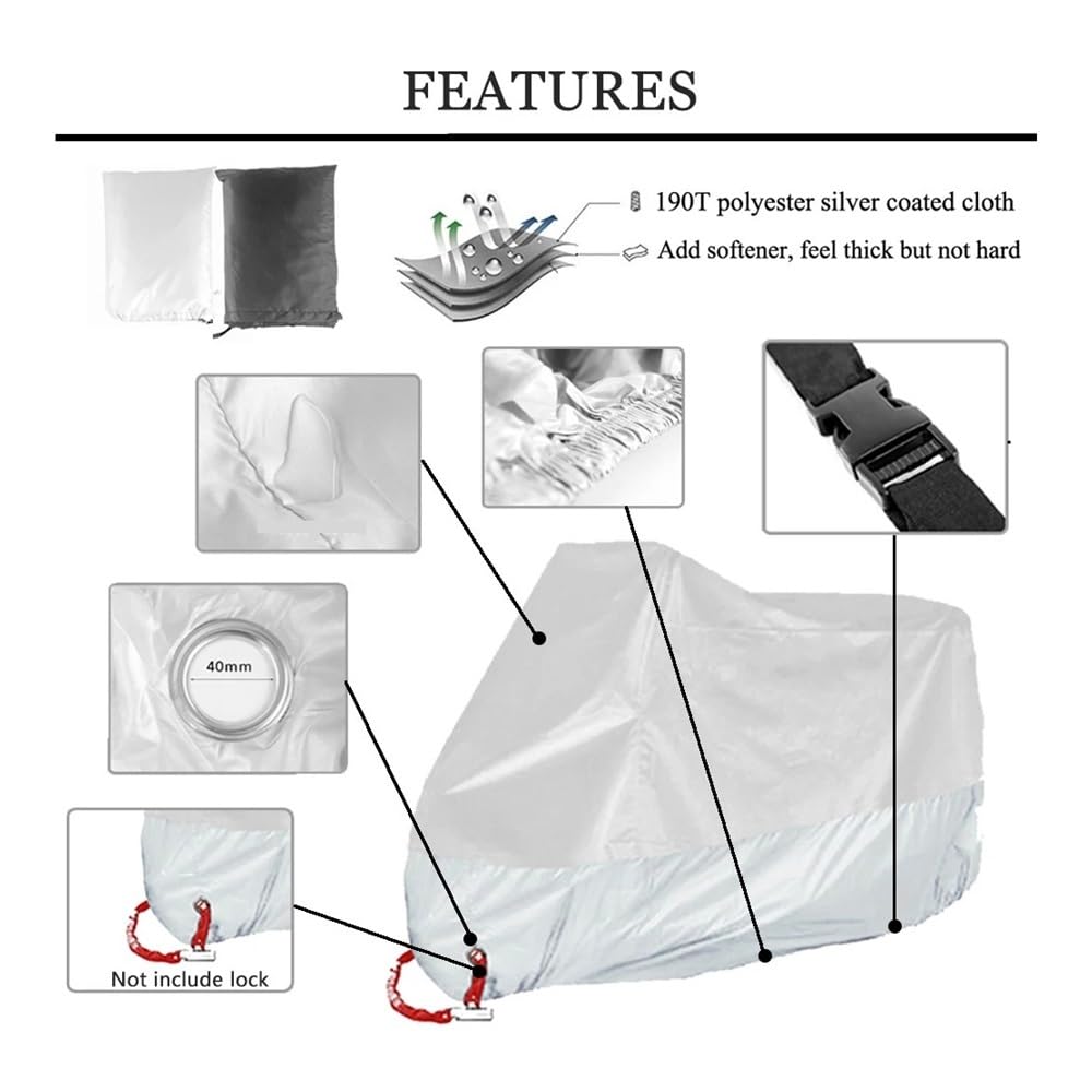 Accessoires De Moto Pièces Protection Extérieure Pare-Soleil Pluie Couverture Complète pour R1250GS pour Adventure R1200GS/ADV Gs1250 Couverture Moto