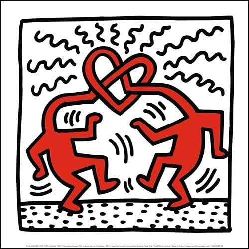 NOUVELLES IMAGES Keith Haring (1958-1990) Poster, Untitled 1989, 30 x 30 cm