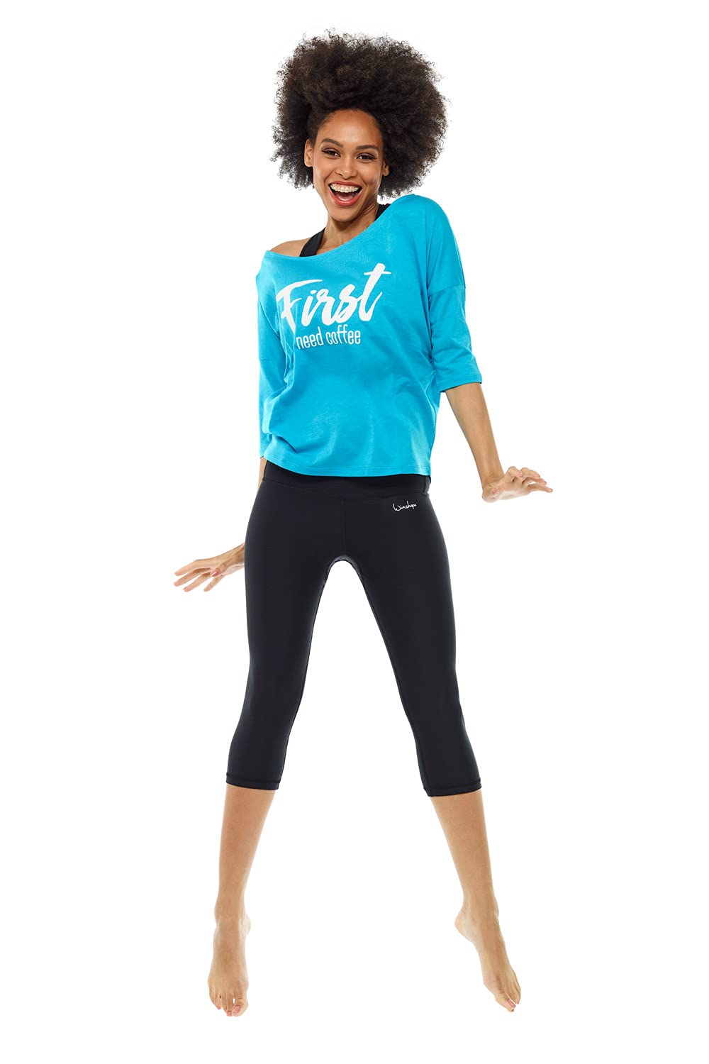 WINSHAPE Damen Leggings Winshape Damen Functional Power Shape 3/4-tights High Waist Hwl202