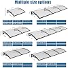 Toldo para ventana y puerta de 40x160 pulgadas, una pieza sin costuras, protección UV y lluvia, panel de policarbonato irrompible, toldo exterior para casa, ideal para exteriores y patio, a prueba de filtraciones 4