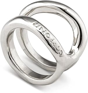 Uno de 50 Ring aus Messing, mit Sterlingsilber überzogen.
