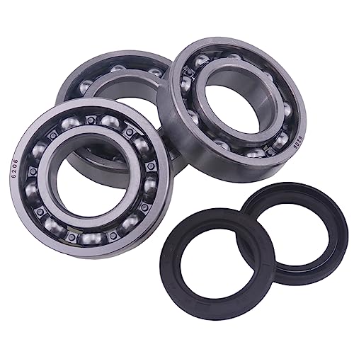 DVPARTS Crank Crankshaft Oil Seal and Bearing Kit 14524-G1 24504-G1 Compatible with EZGO Golf Car 2PG & 3PG Motor 1980-1993