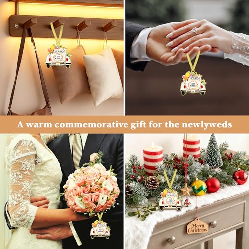 Sereney Wedding Gifts for Couples Newlyweds,Christmas Married Ornament 2026 - Image 3