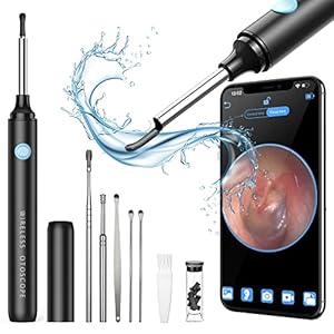 Hopefox Ear Wax Removal Kit Camera, 5.0MP Ear Cleaner Ear Wax Remover with 6 LED Lights, WiFi Otoscope Ear Camera with…
