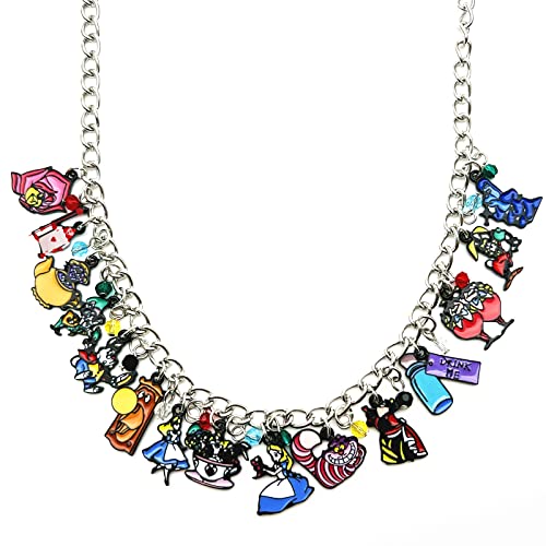 Cosplay Alice au Pays des Merveilles : bijou charm en zinc pour costume et collection